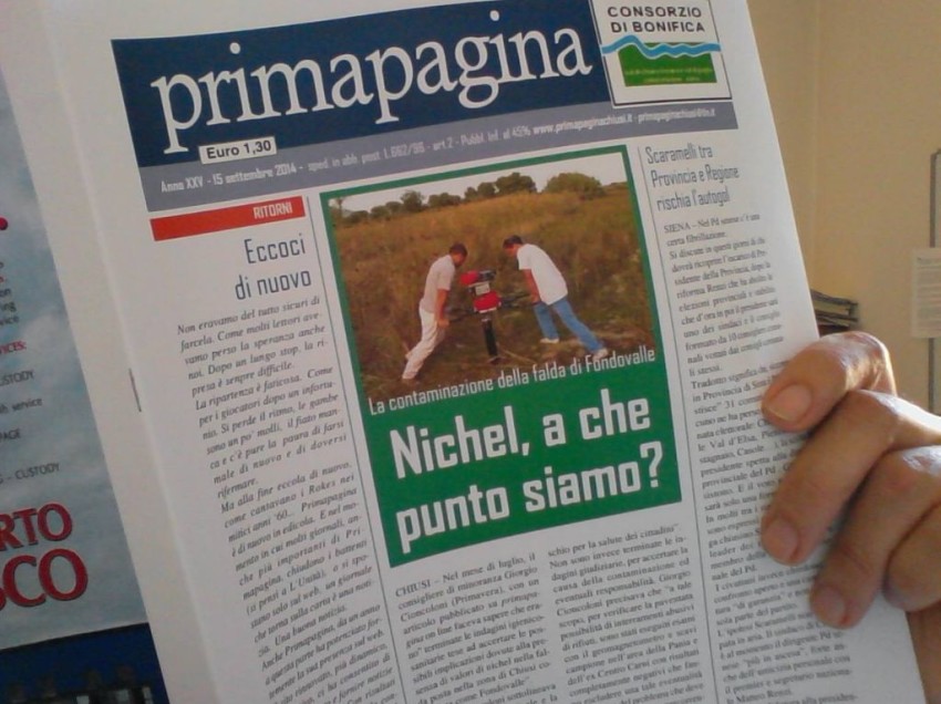 PRIMAPAGINA IN EDICOLA. NON PERDERE L’APPUNTAMENTO…