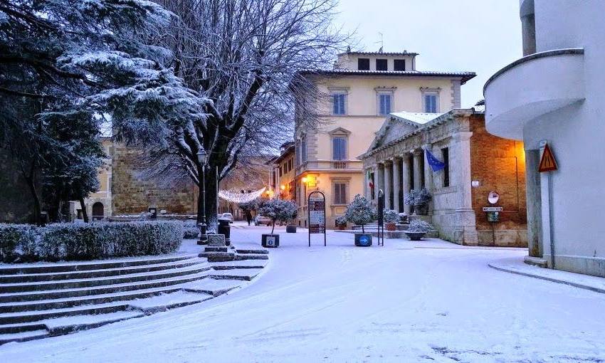 CHIUSI E ZONA TRASIMENO, FINE D’ANNO SOTTO LA NEVE