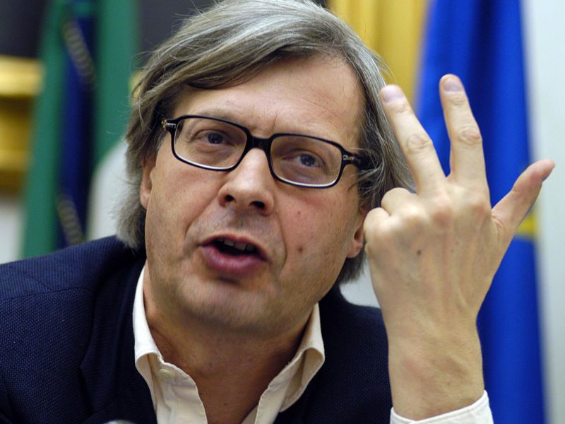 CITTA’ DELLA PIEVE, SGARBI PARLA DELLE MERAVIGLIE D’ITALIA