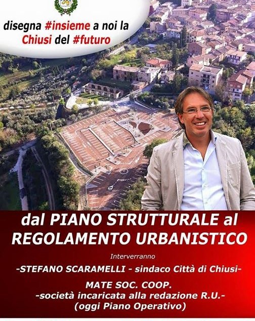 CHIUSI: OGGI AL MASCAGNI SI PARLA DI REGOLAMENTO URBANISTICO. E’ IL SALUTO DI SCARAMELLI?