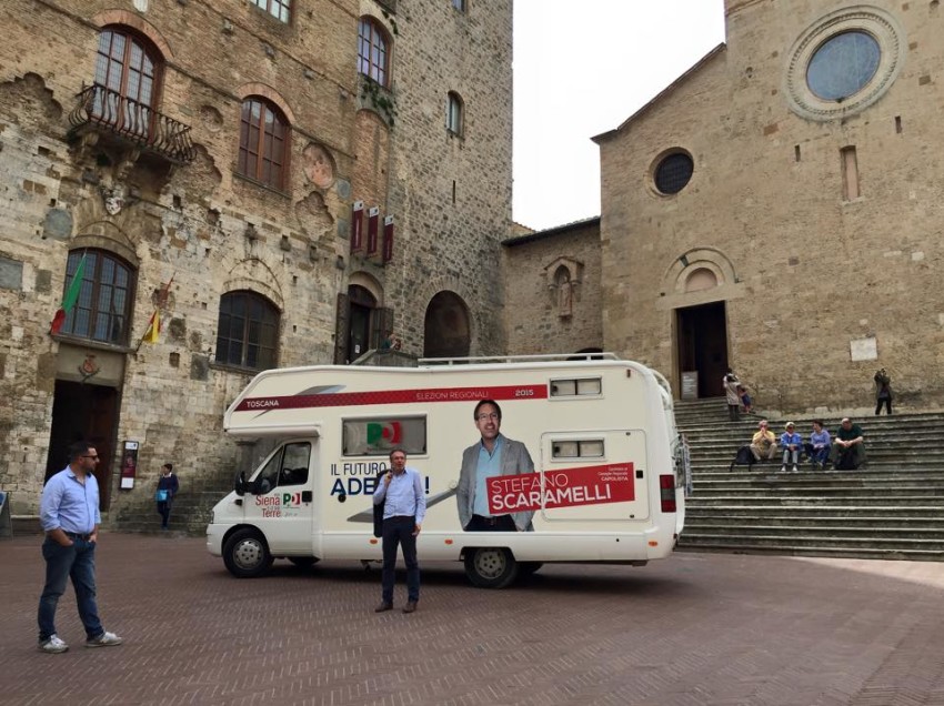 ELEZIONI REGIONALI: SCARAMELLI IN TOUR CON LA PAURA DELL’ASTENSIONE