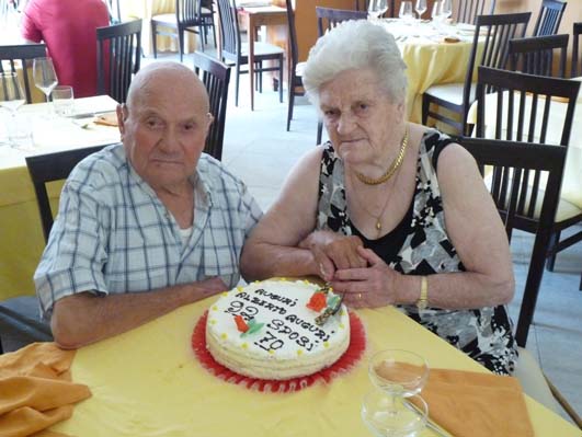 CHIUSI, 70 ANNI DI MATRIMONIO PER ALBERTO E ELIDE TOPPI