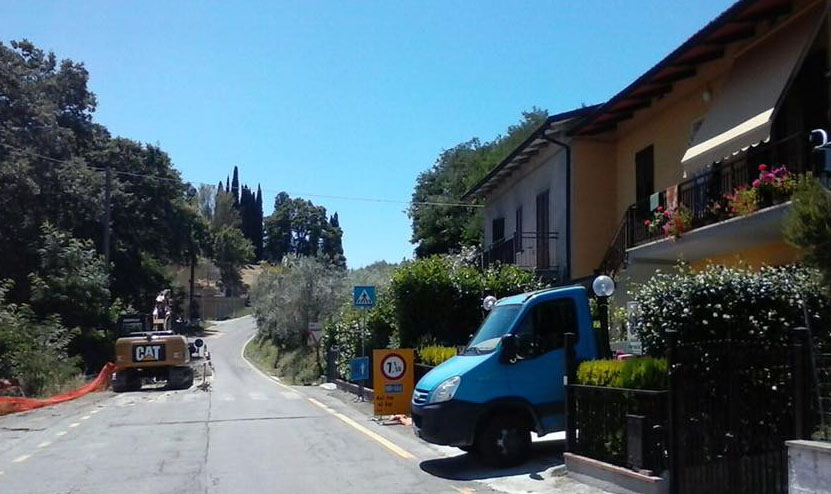 CHIUSI: VIA AI LAVORI PER LA FRANA DI TOPPO BASSO, SULLA STRADA CHE COLLEGA MACCIANO A MONTALLESE