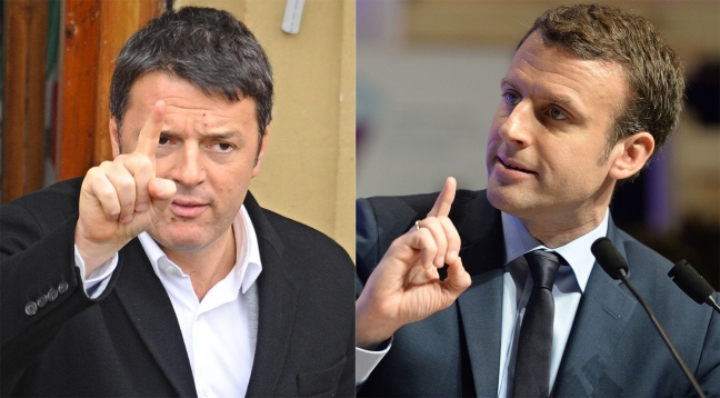 MACRON E RENZI, DUE FACCE DELLA STESSA MEDAGLIA?