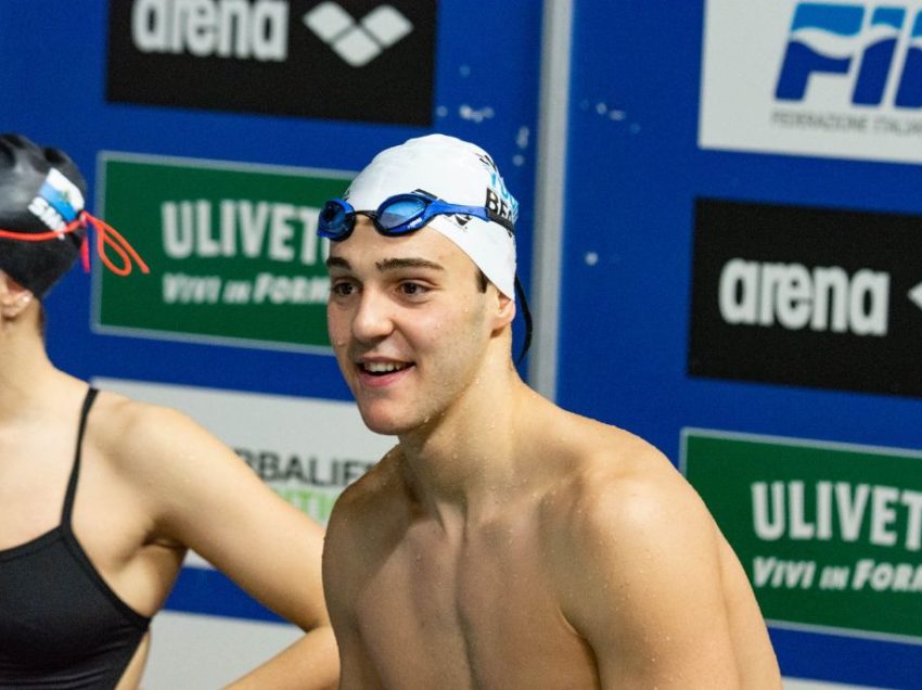 IL GIOVANISSIMO POLIZIANO PINZUTI AGLI EUROPEI DI NUOTO