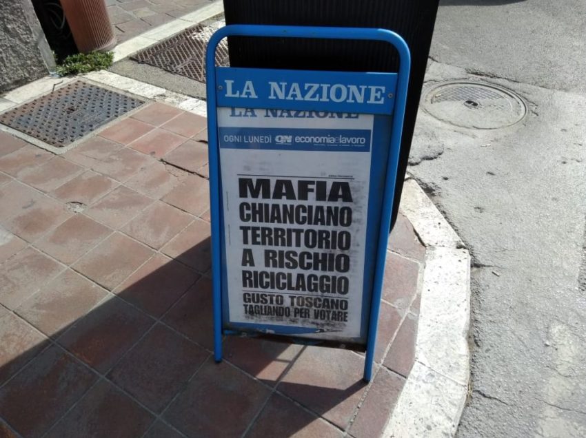 MAFIA A CHIANCIANO? TORNA L’ALLARME. NOI NE PARLIAMO DA 30 ANNI…