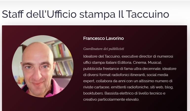 TACCUINO UFFICIO STAMPA. STORIA DI UNA MORTE ANNUNCIATA