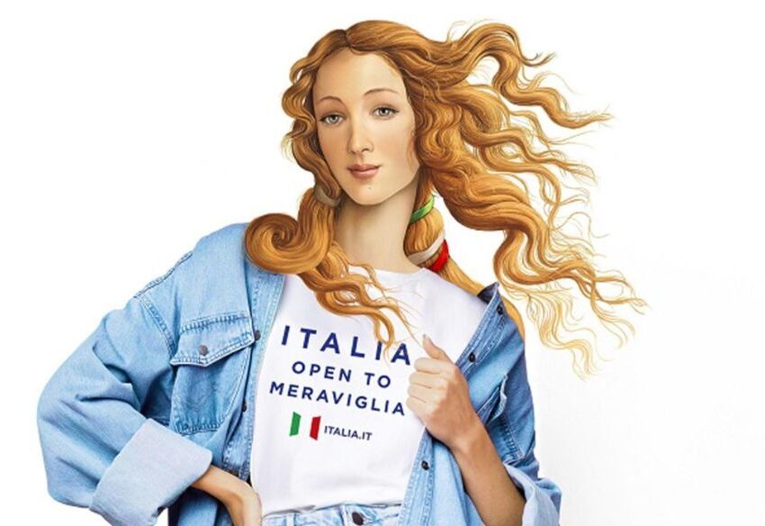 LA VENERE IN JEANS… MA “ITALIA, OPEN TO MERAVIGLIA”, DI PRECISO, CHE LINGUA E’?